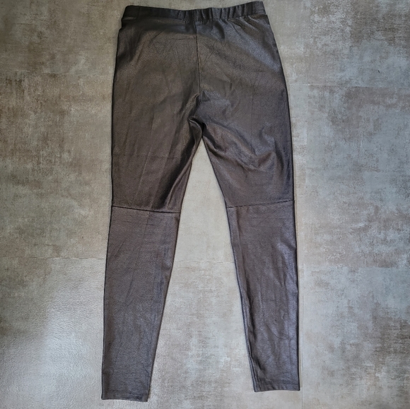 Trouvé Faux Leather Classic Black Caviar Pull On Leggings, Women's Size Small - Picture 12 of 12